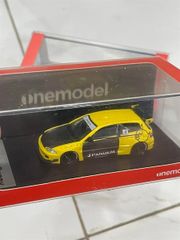 Xe Mô Hình Honda Civic EG6 Rocket bunny 1:64 One Model (Vàng Carbon)