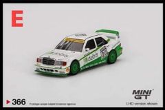 Xe Mô Hình Mercedes-Benz 190E 2.5 16 Evolution II 1991 DTM Zakspeed #20 Michael Schumacher LHD 1:64 Minigt ( Trắng Xanh )