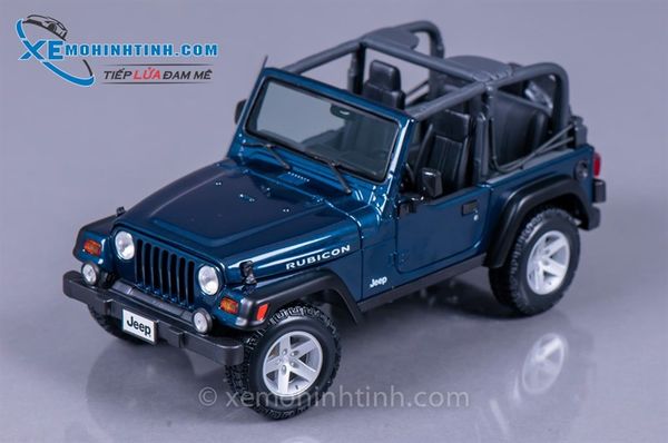 XE MÔ HÌNH JEEP WRANGLER RUBICON 1:18 MAISTO (XANH)