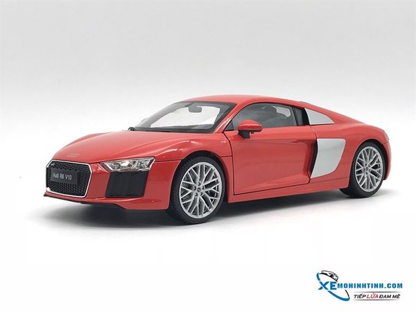 XE MÔ HÌNH AUDI R8 V10 1:18 WELLY (ĐỎ)