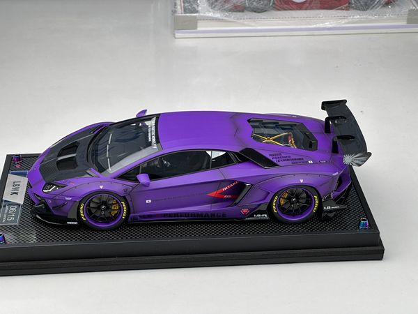 Xe Mô Hình Lamborghi Aventador LBWK 1:18 Timothy & Pierre ( Purple )