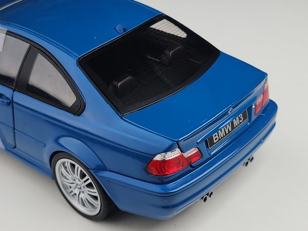 Xe mô hình BMW E46 M3 - Laguna Seca Blau - 2000 1:18 Solido (Blue)