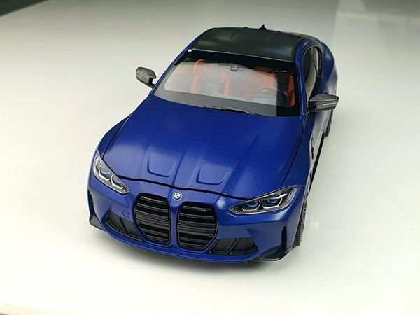 Xe Mô Hình BMW M4 - 2020 1:18 MiniChamps (Blue Metallic)