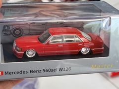 Xe Mô Hình Mercede-Benz 560sel W126 1:64 Master ( Đỏ )
