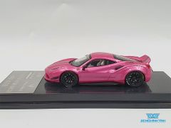 Xe Mô Hình Ferrari 488 GTB LB Performance 1:64 CM Model ( Hồng )