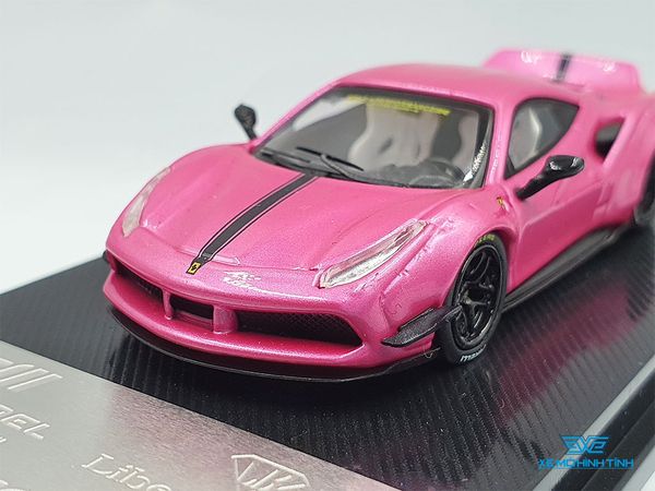 Xe Mô Hình Ferrari 488 GTB LB Performance 1:64 CM Model ( Hồng )