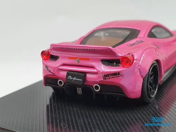 Xe Mô Hình Ferrari 488 GTB LB Performance 1:64 CM Model ( Hồng )