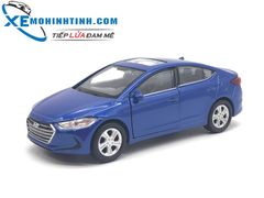 HỘP XE MÔ HÌNH Hyundai Elantra WELLY 1:36 (Xanh)