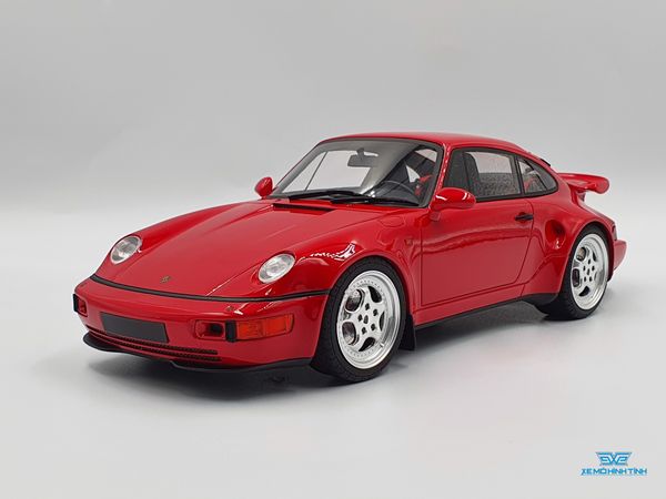 Xe Mô Hình Porsche 911 (964) Turbo S Flachbau 1:18 GTSpirit ( Đỏ )