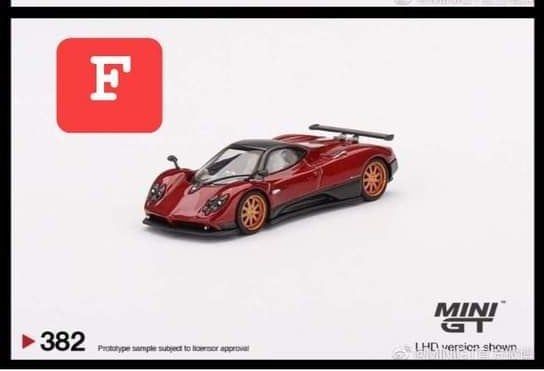 Xe Mô Hình Pagani Zonda F Rosso Dubai LHD 1:64 MiniGT ( Đỏ )