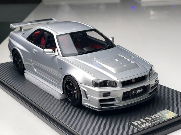 Xe Mô Hình Nissan Skyline R34 Z-Tune 1:18 One Model ( Bạc )