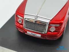 Xe Mô Hình Rolls Royce Phantom Coupe 1:64 ( Đỏ Mui Bạc )