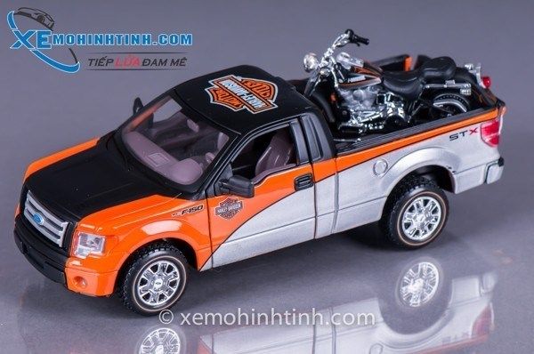 XE MÔ HÌNH FORD F-150 STX 1:27 AND 2000 FLSTF FAT BOY 1:24 MAISTO (CAM)