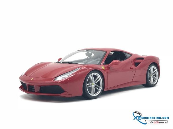 XE MÔ HÌNH FERRARI 488 GTB 1:18 BBURAGO (ĐỎ)