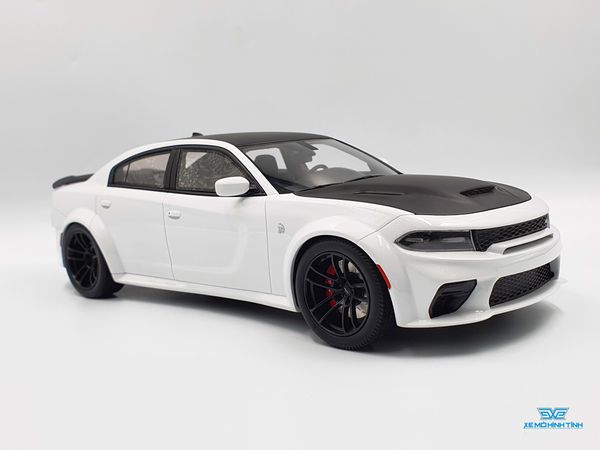 Xe Mô Hình Dodge Charger SRT Hellcat 2021 1:18 GTSpirit ( Trắng )