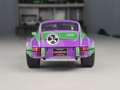 Xe mô hình Porsche 911 RSR - Purple Hippy Tribute- 1973 1:18 Solido (Xanh lá- Tím)