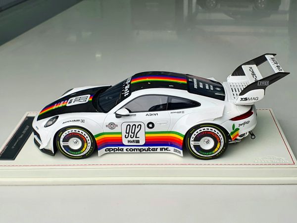 Xe Mô Hình Porsche RWB 911 ( 992 ) Carrera GTS Limited 99pcs 1:18 Vip Scale Model ( Trắng )