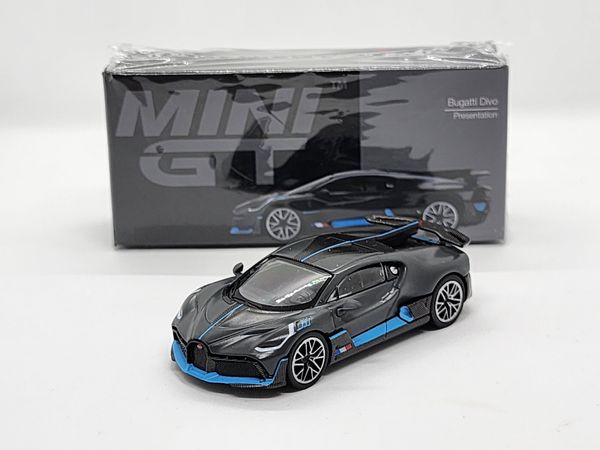 Xe Mô Hình Bugatti Divo Presentation LHD 1:64 Minigt ( Đen )