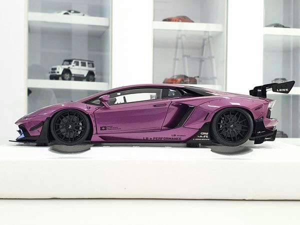 Xe Mô Hình Liberty Walk LB-Works Lamborghini Aventador Limited Edition (Viola SE30) 1:18 Autoart ( Tím )