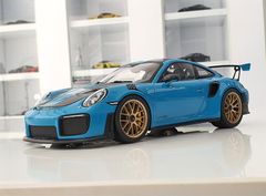 Xe Mô Hình Porsche 911 (911.2) GT2 RS Weissach Package ( Xanh Baby Blue )