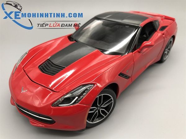 XE MÔ HÌNH CORVETTE STINGRAY Z51 2014 1:18 MAISTO (ĐỎ)