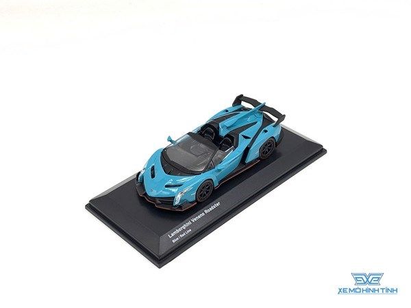 Xe Mô Hình Lamborghini Veneno Roadster 1:64 Kyosho ( Xanh Dương )