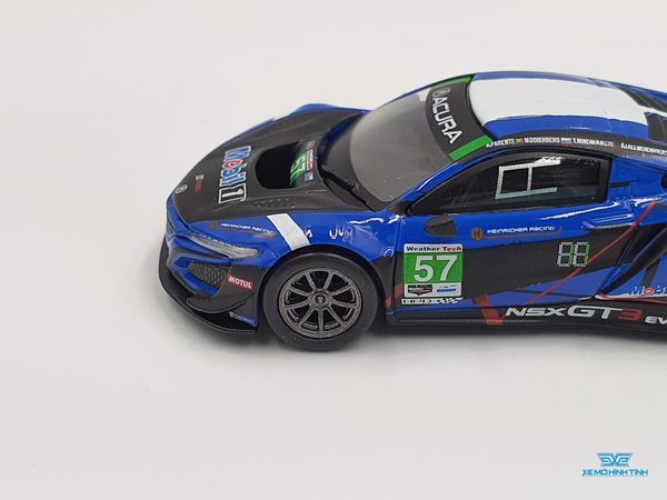 Xe Mô Hình Acura NSX GT3 Evo #57 2020 1:64 MiniGT ( Xanh #57 )