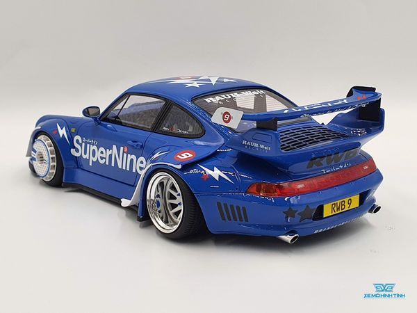 Xe Mô Hình Porsche RWB #9 Hong Kong 2019 1:18 GTSpirit ( Xanh )