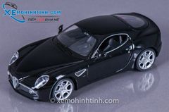 XE MÔ HÌNH ALFA ROMEO 8C COMPETIZIONE 1:24 WELLY (ĐEN)