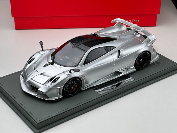 Xe Mô Hình Pagani Huayra  1:18 BBR Models ( Bạc )