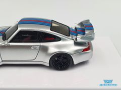 Xe Mô Hình Porsche 400R(993) Gunter Werks Martini 1:64 Fuelme ( Bạc )