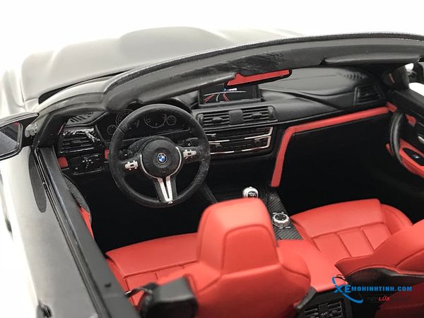 XE MÔ HÌNH BMW M4 F83 CABRIOLET 1:18 GTSPIRIT (XÁM)