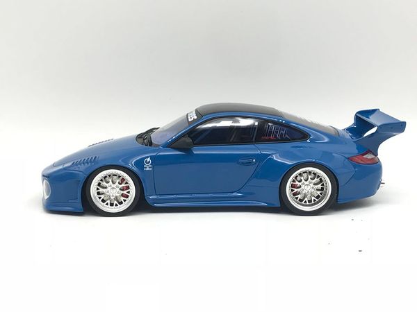 Xe Mô Hình Porsche Old & New Body Kit 1:18 GTSpirit ( Xanh Dương )