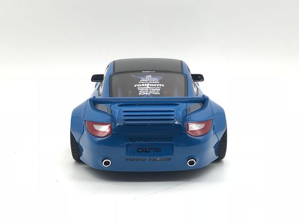 Xe Mô Hình Porsche Old & New Body Kit 1:18 GTSpirit ( Xanh Dương )