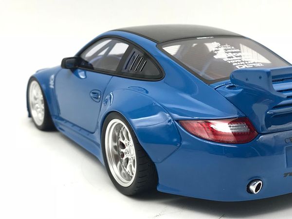 Xe Mô Hình Porsche Old & New Body Kit 1:18 GTSpirit ( Xanh Dương )