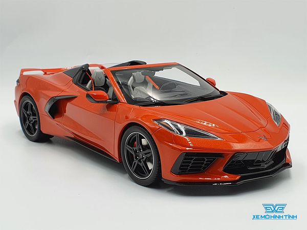 Xe Mô Hình Chevrolet Corvette C8 Cabriolet 1:18 GTSpirit ( Cam Mui Trần )