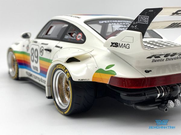 Xe Mô Hình Porsche RWB Body Kit Pomme 1:18 GTSpirit ( Trắng )