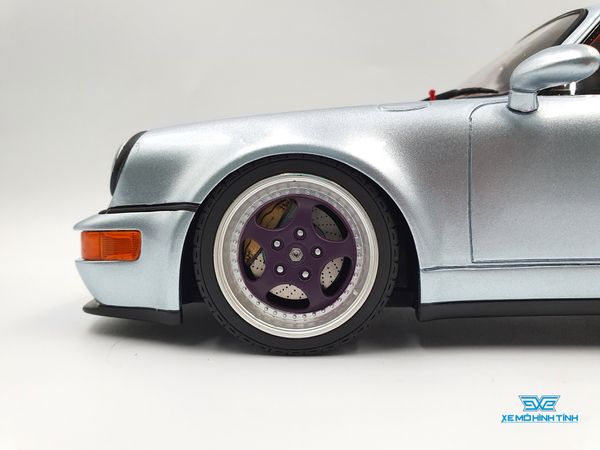 Xe Mô Hình Porsche 911 (964) RSR 1:18 GTSpirit ( Xanh Bạc )