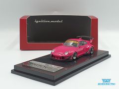 Xe Mô Hình Porsche RWB 993 1:64 Ignition Model ( Hồng )