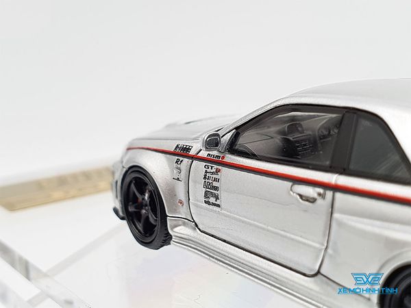 Xe Mô Hình Nismo R34 GT-R R-tune 1:64 Ignition Model (Bạc)