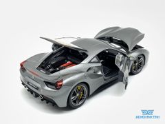 XE MÔ HÌNH FERRARI 488 GTB 1:18 BBURAGO SIGTATURE SERIES (XÁM)