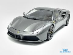 XE MÔ HÌNH FERRARI 488 GTB 1:18 BBURAGO SIGTATURE SERIES (XÁM)