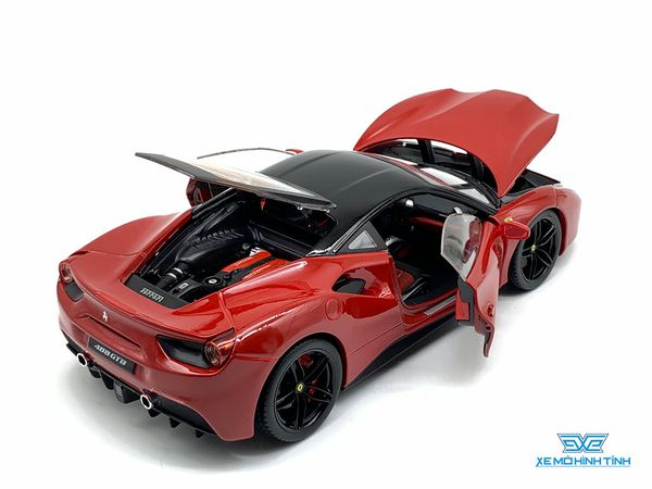 Xe Mô Hình Ferrari 488 Gtb 1:18 Bburago Sigtature Series (Đỏ)