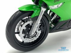 XE MÔ HÌNH KAWASAKI NINJA 650 2009 1:10 WELLY (XANH)