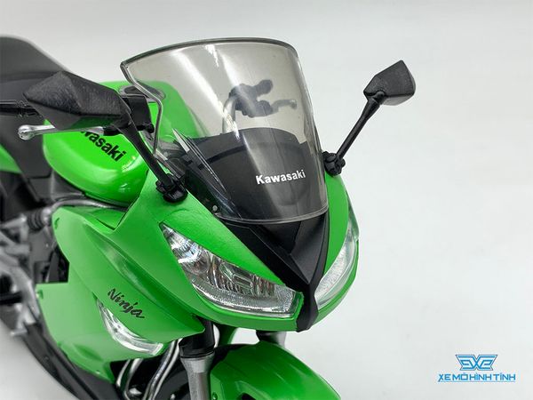 XE MÔ HÌNH KAWASAKI NINJA 650 2009 1:10 WELLY (XANH)