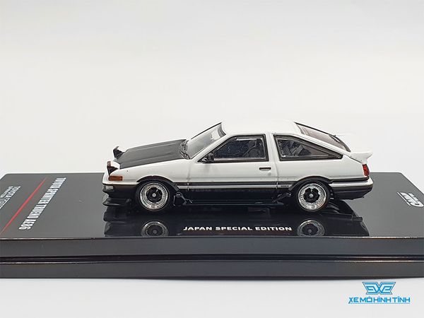 Xe Mô Hình Toyota Sprinter Trueno AE86 White/Black With Extra Wheels Japan Specil Edition 1:64 Inno Model (Trắng)