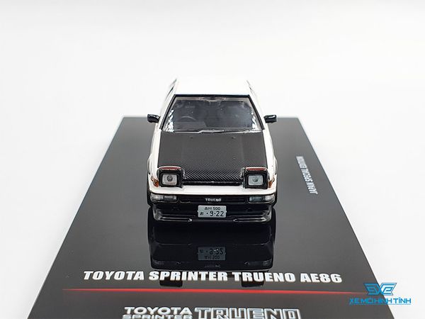 Xe Mô Hình Toyota Sprinter Trueno AE86 White/Black With Extra Wheels Japan Specil Edition 1:64 Inno Model (Trắng)