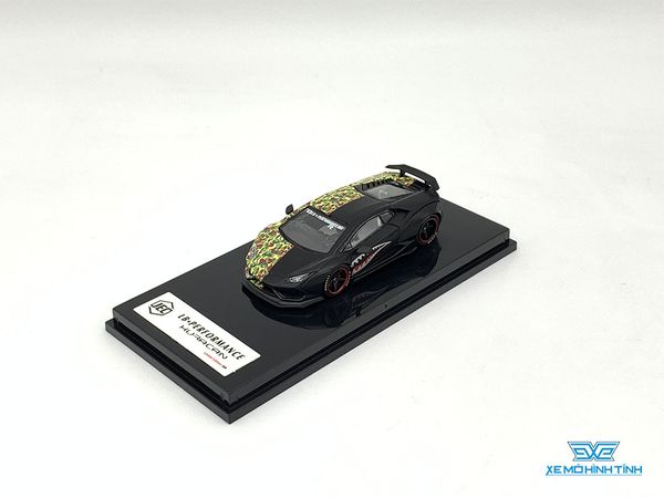 Xe Mô Hình Lamborghini Huracan LB Cá Mập Limited 999pcs 1:64 JEC ( Đen Camo )