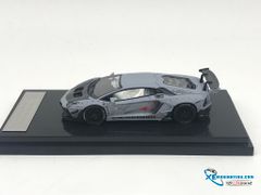 Xe Mô Hình Lamborghini Aventador 2.0 LB 1:64 JEC ( Xám )