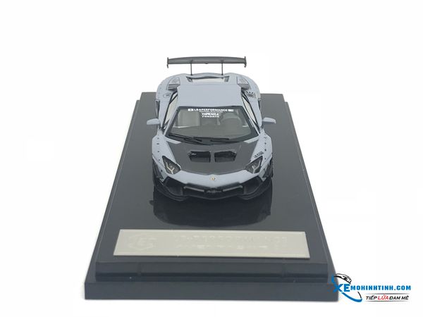 Xe Mô Hình Lamborghini Aventador 2.0 LB 1:64 JEC ( Xám )